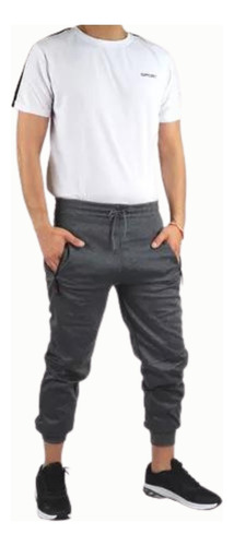 Pantalón Buzo Hombre Algodón. Jogger Sin Forro Polar M A 3xl