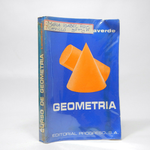 Curso De Geometría Felipe Landaverde Progreso 1987 Be3 (Usado)