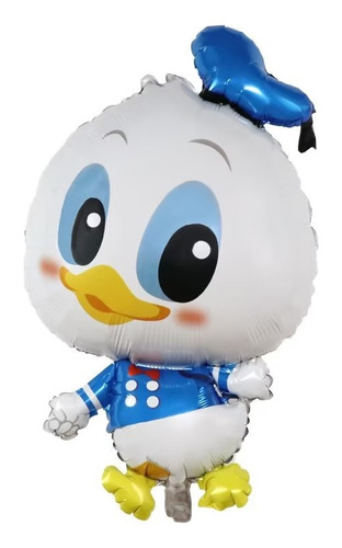 4 Globos  Metalicos Pato Donald Y Daisy - Cuerpo 82cm