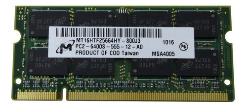 Memoria RAM 2GB 1 Micron MT16HTF25664HY-800J3