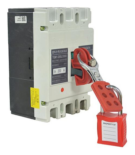 Bloqueador Interruptor Eléctrico Servus 19mm Rojo Tornillo