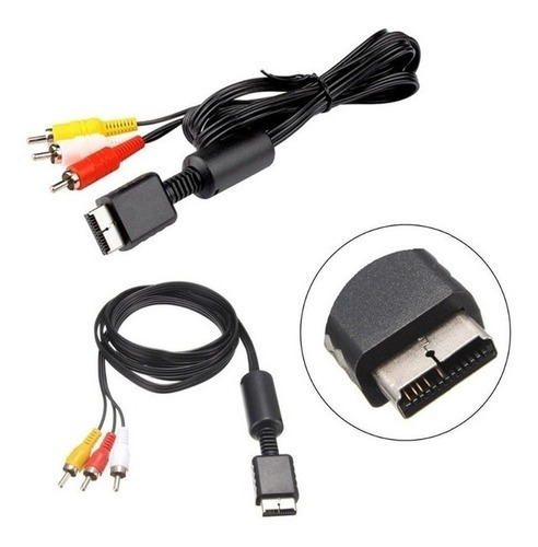 Cable A/v Audio Y Vídeo Play Ps2 Ps3 Tv 3 Rca 1.8 Metros