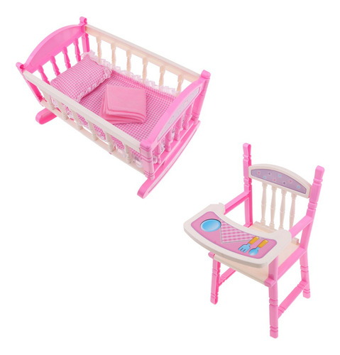 Silla Plegable De Bebé Abs Y Juguete De Cuna Para Muñeca