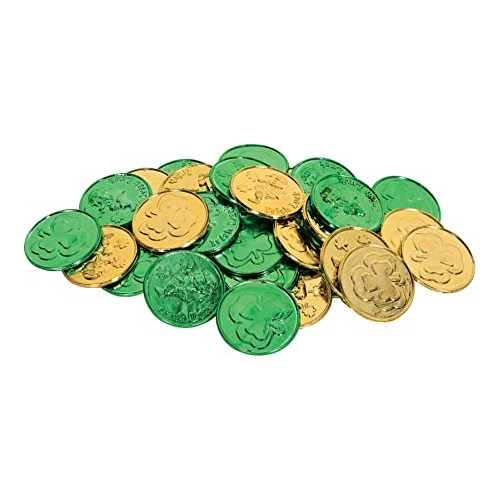 Monedas Leprechaun Para Decoración Fiesta De San Patricio.