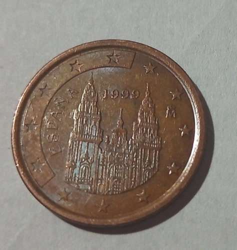 Moneda De España 5 Centavos De Euro 1999 Vf.