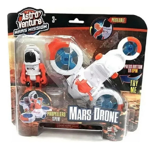 Astro Venture 63152 Playset 18cm Astronauta + Drone Espacial
