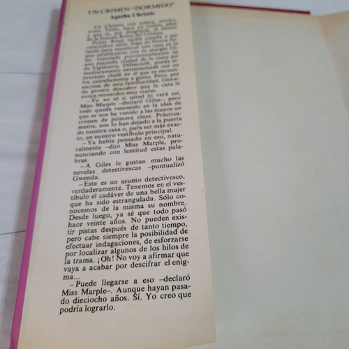 Un Crimen Dormido,agatha Christie, Molino,tapas Dura (Usado)