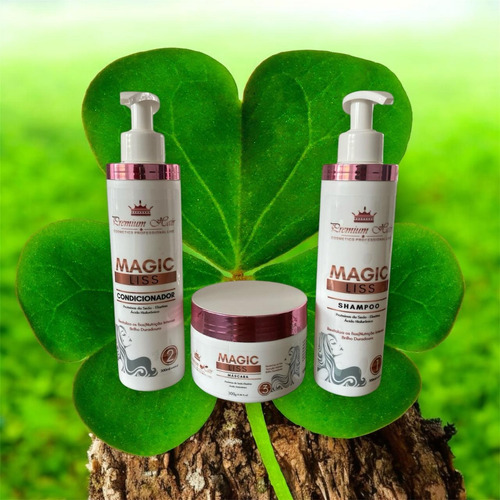 Kit 3 Magic Liss Shampoo+ Condicionador E Mascara 300ml