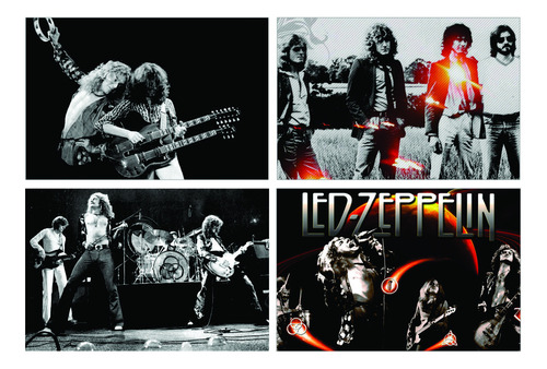 Carteles Leyendas Del Rock Beatles Led Zeppelin The Doors  