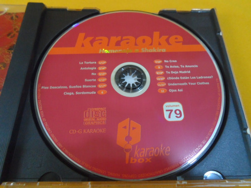 Cd Shakira Kareoke Multiplex Cd (Usado)