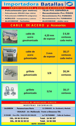 Imagen 2 de 10 de Laminas Acero Inoxidable,tol Alumin Liso Cable De Acero La1