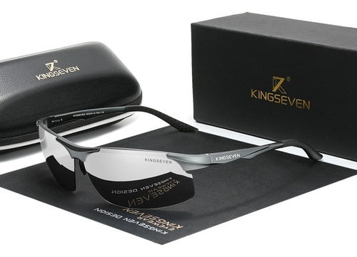 Óculos De Sol Kingseven  Masculino Polarizado Uv400 Luxuoso