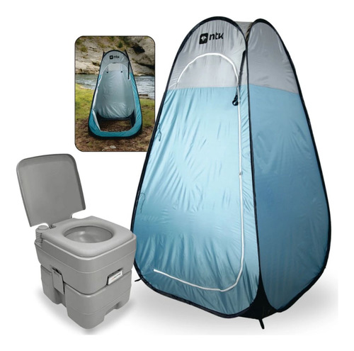 Kit Barraca Trocador Pop Up 1,90 M + Vaso Porta Potti 20 L