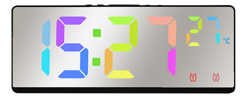 Despertador Digital Con Pantalla Led A Color Y Relojes De Es