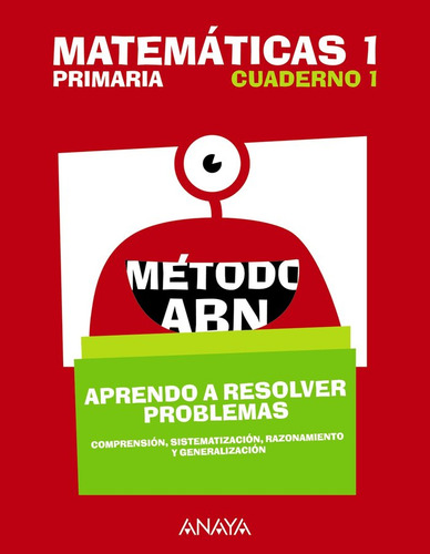 Libro Matemã¡ticas 1. Mã©todo Abn. Aprendo A Resolver Pro...