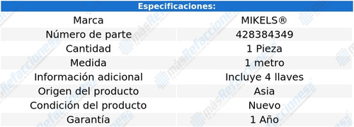 Cable Candado Flexible Hd Llave Segurida Mikels C-4612