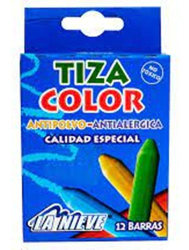 Tiza La Nieve Color 15 Cajas