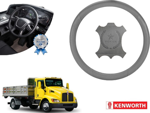 Cubrevolante Gris Trailer Truck Piel Kenworth T170 2013