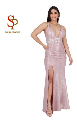 Imagen 4 de 5 de Vestido Largo Fiesta Noche Gala Boda Promocion Coctel