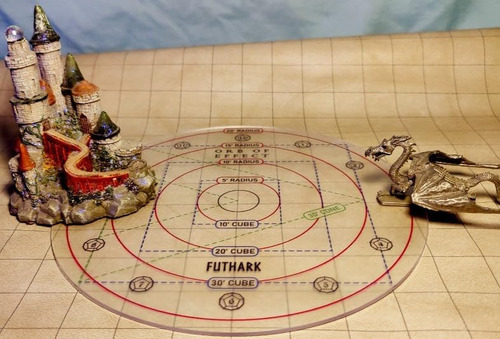 Plantilla De Hechizo Futhark Dnd Aoe: Lanza Con Precision