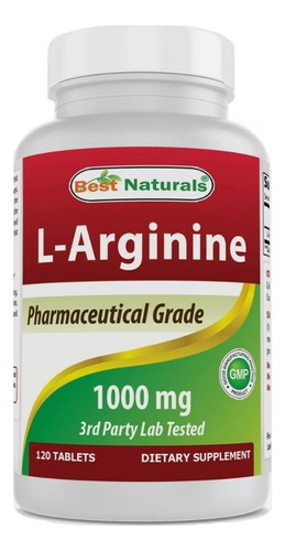 L Arginina 1000mg Americano Puro Sin Gluten 