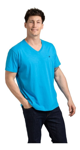 Remeras Hombre Algodón Pima Lisa Moda Brooksfield Premium P2