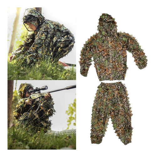 . Trajes De Camuflaje Al Aire Libre Ghillie Trajes 3d Hojas