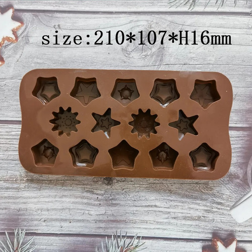 Molde De Silicon E Forma De Estrella #3
