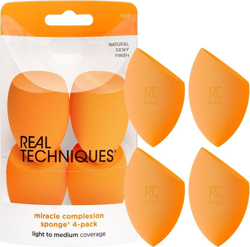 Esponja Miracle Complexion, 4 Unidades Real Techniques