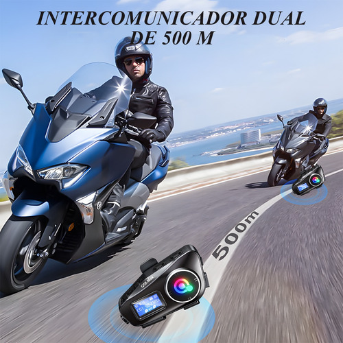 Par De Intercomunicadores Para Cascos De Moto Con Bluetooth