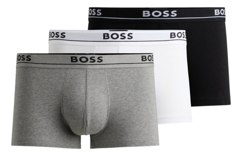 Paquete De 3 Calzoncillos Cortos Boss De Algodón Elástico