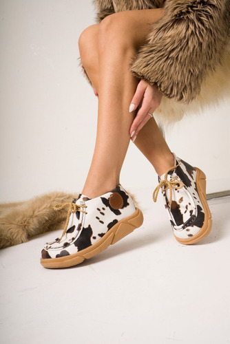 Zapatos Chavos Mujer Chavitos Suela Goma Gamuzado Moda Wally