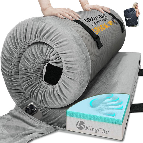 Colchón Kingchii Certipur-us Viscoelástico Portátil Mmg