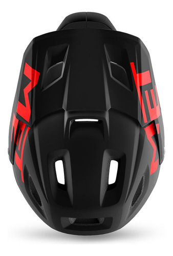 Met Parachute Mcr Mips - Casco Integral Desmontable Negro-rojo M (56-58 Cm)