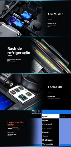 Máquina Automática De Emenda Por Fusão Fibra Óptica Fs-60f