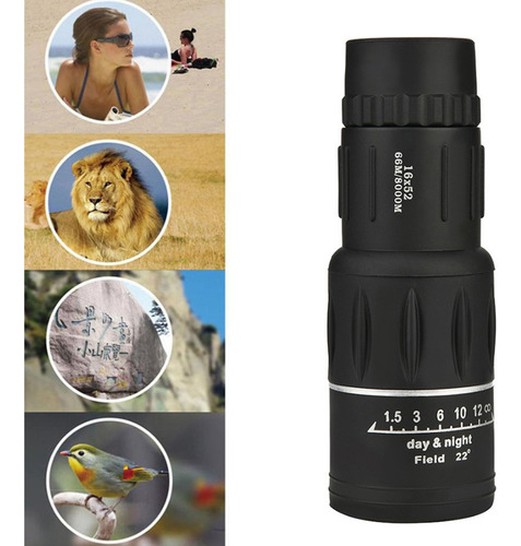 Imagen 6 de 10 de Monocular Hd 16x52 Profesional Lente Pro Bak4 Waterproof