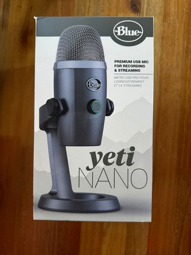 Micrófono Blue Yeti Nano Condensador Omnidireccional Gris Oscuro (Usado)
