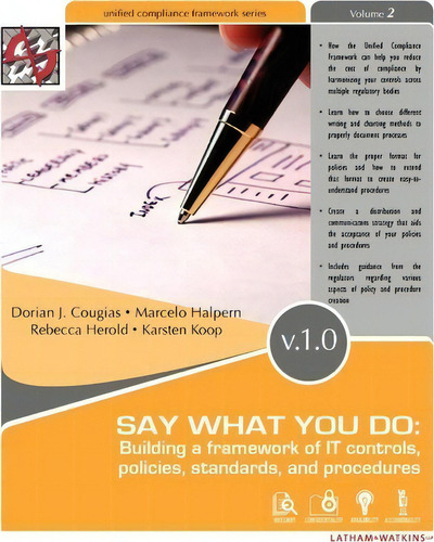 Say What You Do, De J Dorian Cougias. Editorial Schaser Vartan Books, Tapa Blanda En Inglés