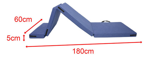 Colchoneta De Ejercicio Plegable Triple Colchoneta De Dormir