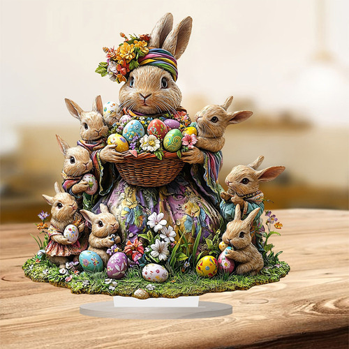 [ Huevos De Conejo De Pascua, Decoración De Mesa Para El