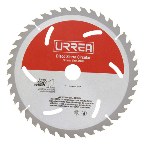 Disco Sierra Circular Corte De Madera 40 Dientes, 7-1/4