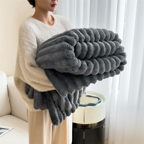 Colcha Acondicionadora De Algodón Warm Blanket, Color Liso