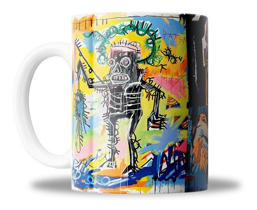 Taza Cerámica Importada | Arte | Basquiat | Decoración 