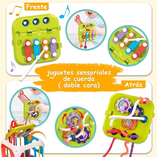 Juguetes Sensoriales De Formas, 7 En 1 Juguetes Montessori