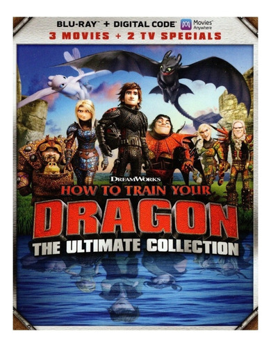 Como Entrenar A Tu Dragon Ultimate 3 Pelicula + 2 Tv Blu-ray