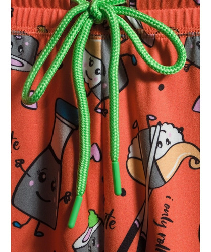 Pantalones Para Dormir Mujer Sushi Soya Shrimp Talla S 4-6