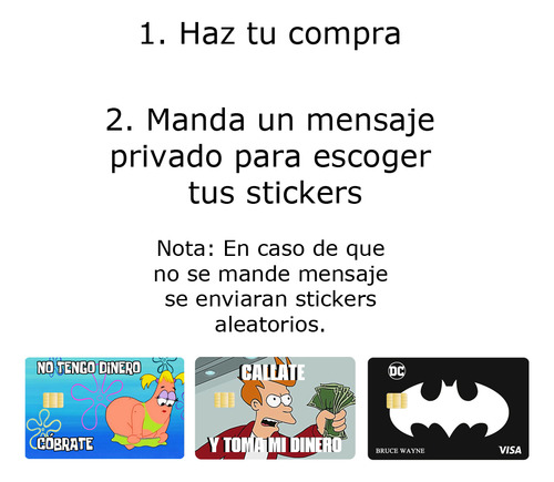 Sticker Tarjeta Banco Holográfico Mayoreo Anime Meme 100pz