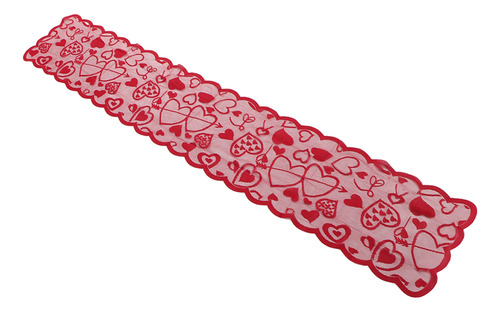 Camino De Mesa Love Heart, 2 Unidades, Estampado De Bodas, E