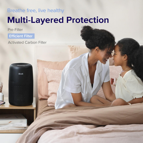 Purificador De Aire Levoit Core Mini-p Para Dormitorio Y Hog