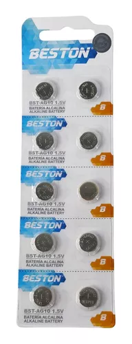 Baterias Pila Tipo Boton Beston Lr1130 1.5v Tirilla Completa